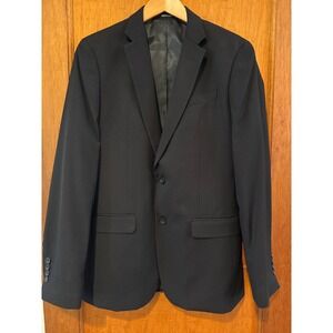 Suit blazer‎ jacket Egara extreme slim 38 long black 32 waist 2 button